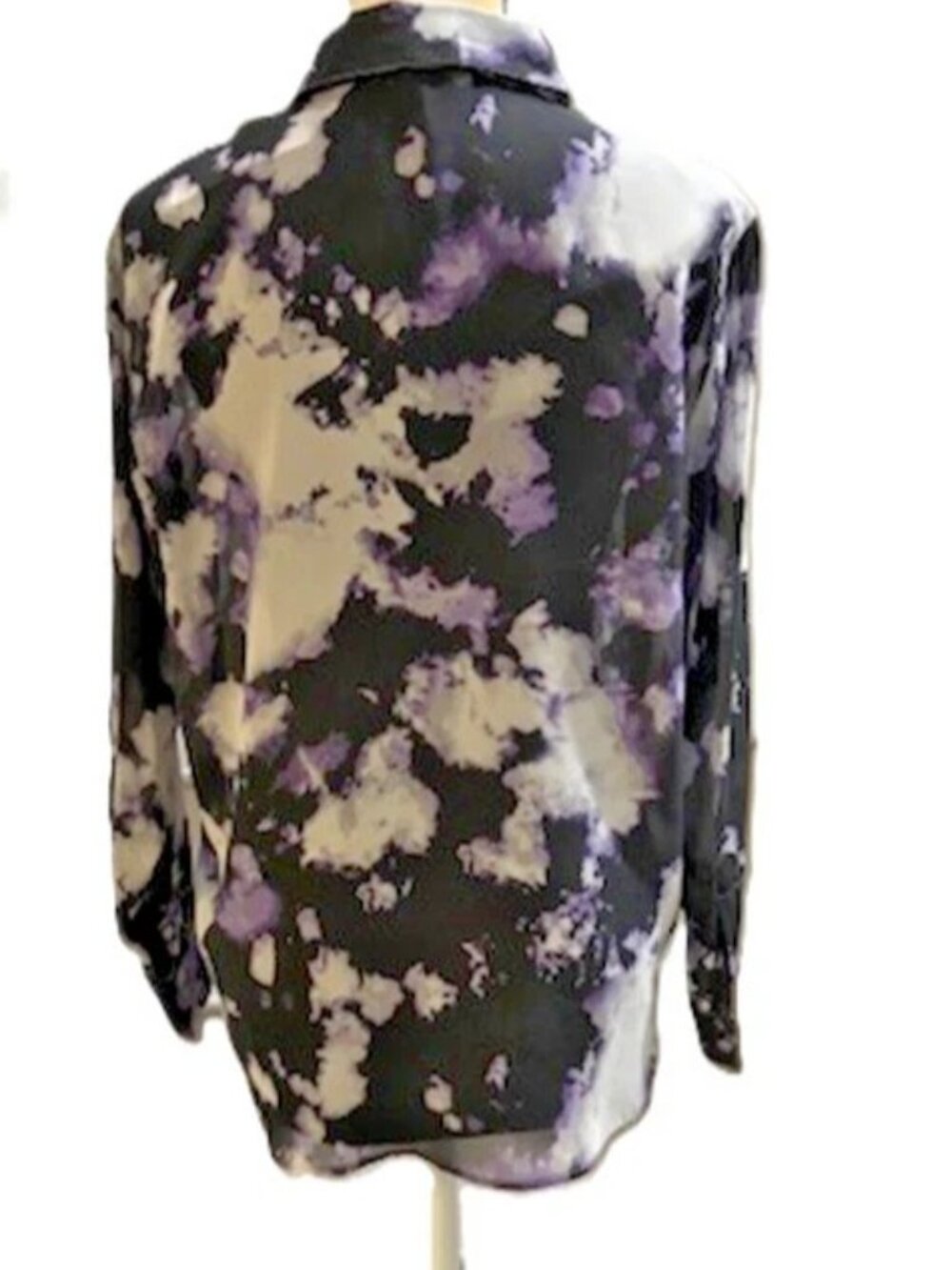 Sheer Purple Maxi Skirt - Elegant Semi-Sheer A-Line - Picture 7 of 7